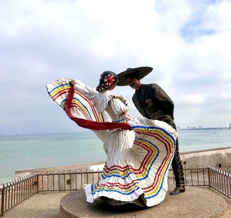 The Vallarta Dancers sculpture is like a moment frozen in time